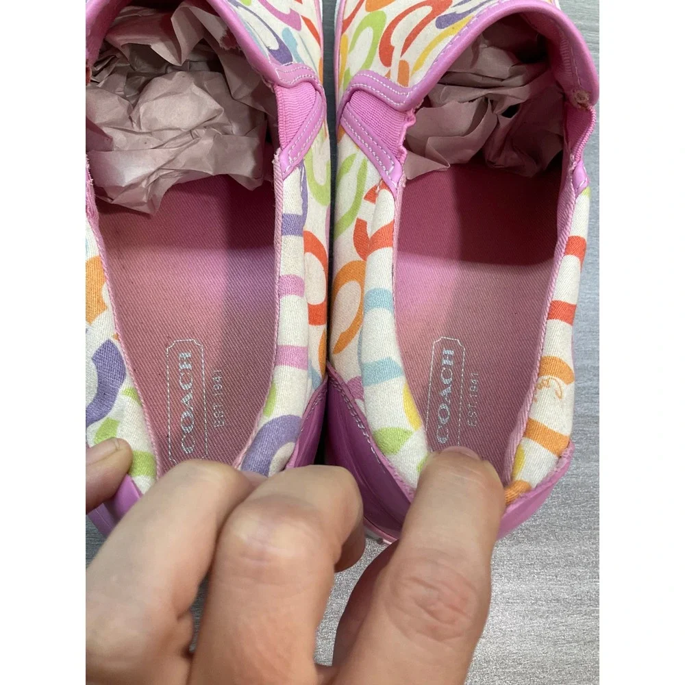 COACH BEALE MULTICOLOR C LOGO MONOGRAM SLIP ON SNEAKER